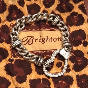 Brighton bracelet with rhinestone heart